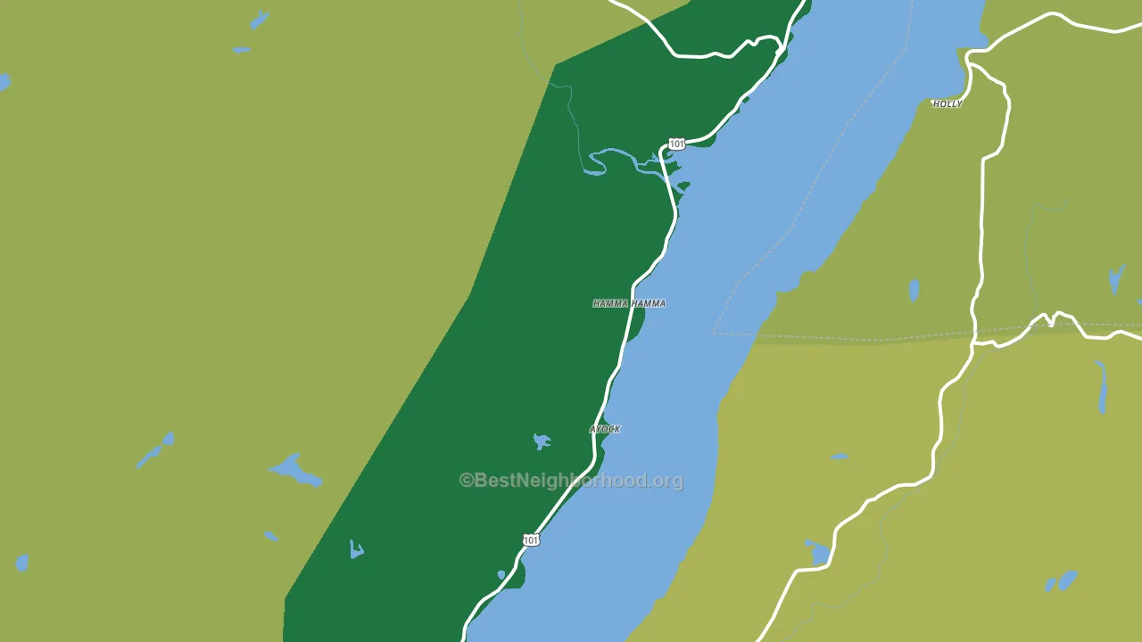 98555, WA block-group voter-turnout map