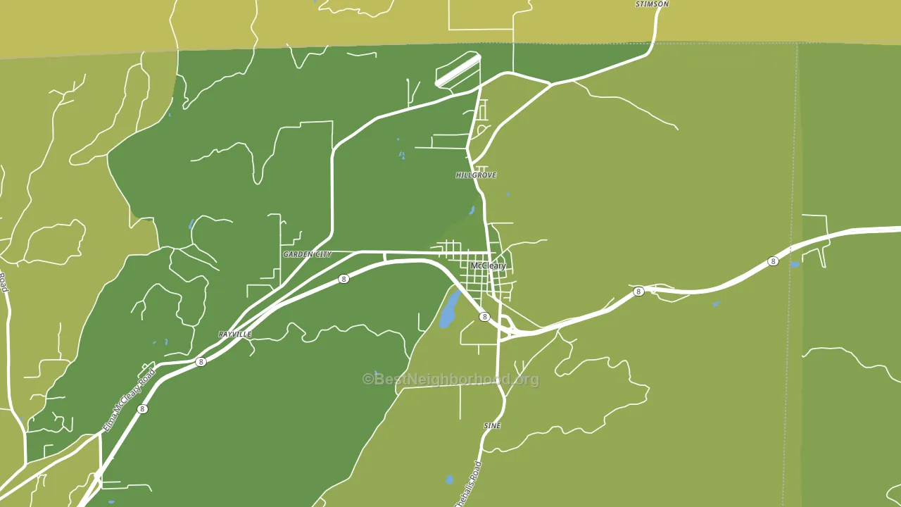 98557, WA block-group voter-turnout map