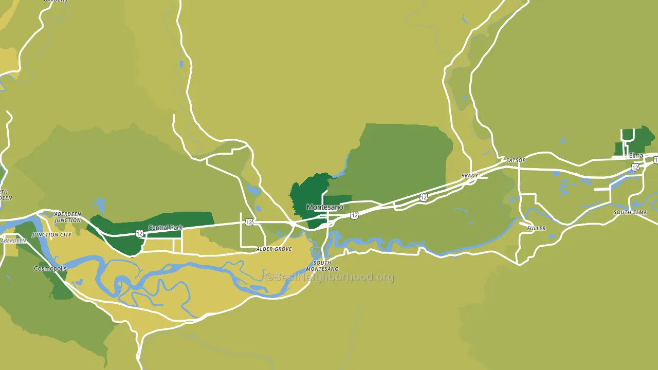 98563, WA block-group voter-turnout map