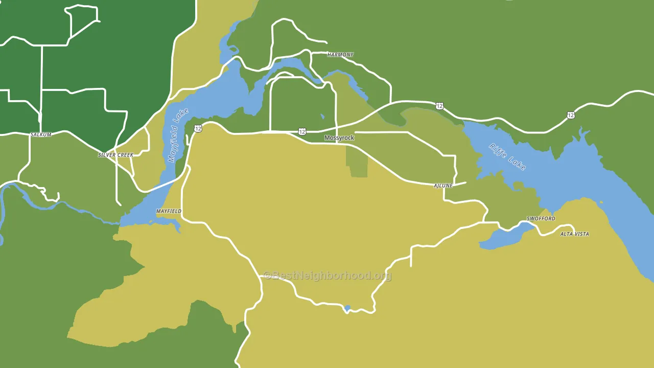 98564, WA block-group voter-turnout map
