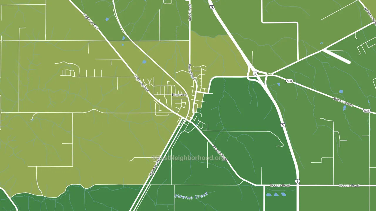 98565, WA block-group voter-turnout map