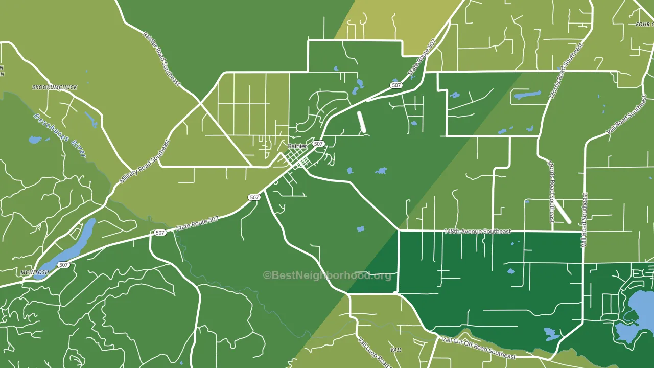 98576, WA block-group voter-turnout map