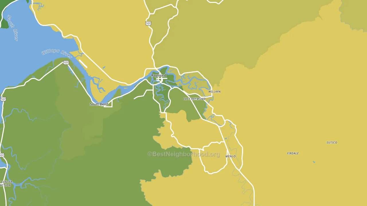 98577, WA block-group voter-turnout map