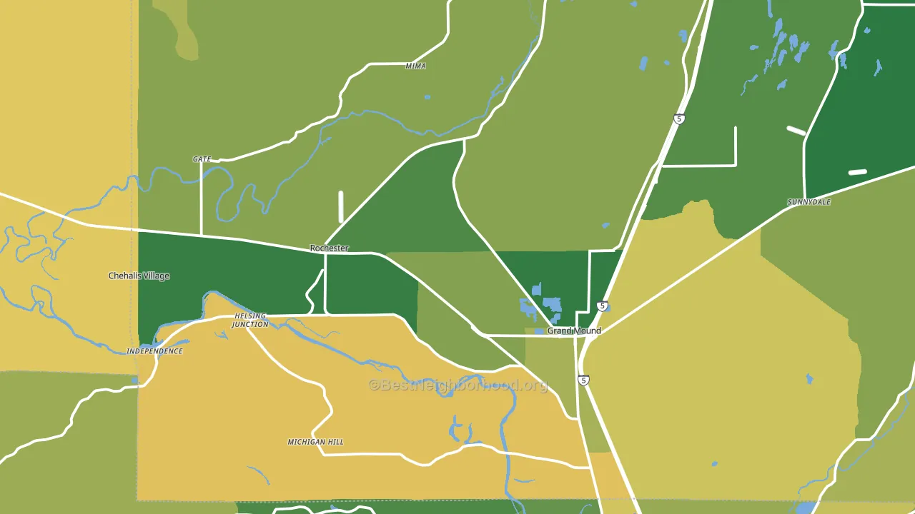98579, WA block-group voter-turnout map
