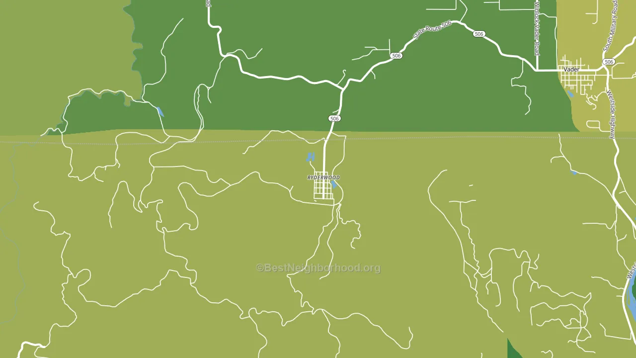 98581, WA block-group voter-turnout map