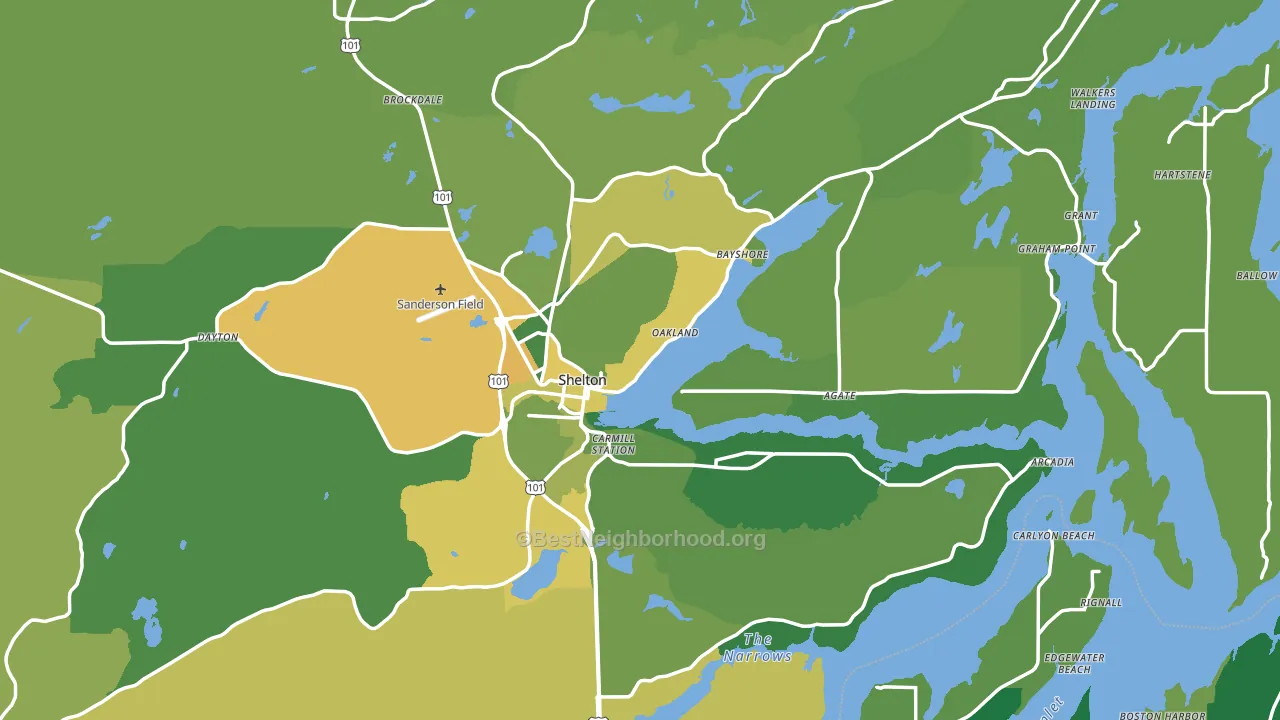 98584, WA block-group voter-turnout map