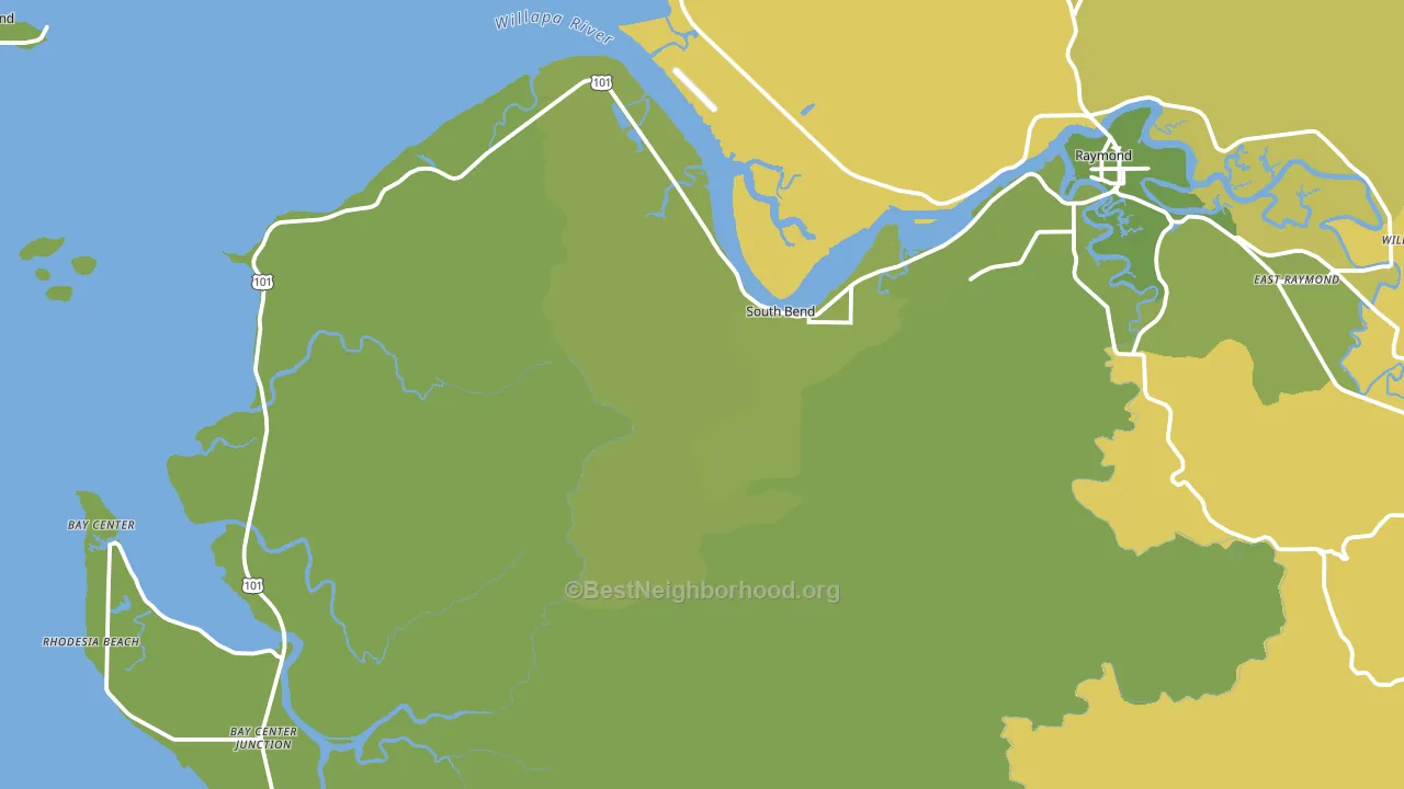 98586, WA block-group voter-turnout map