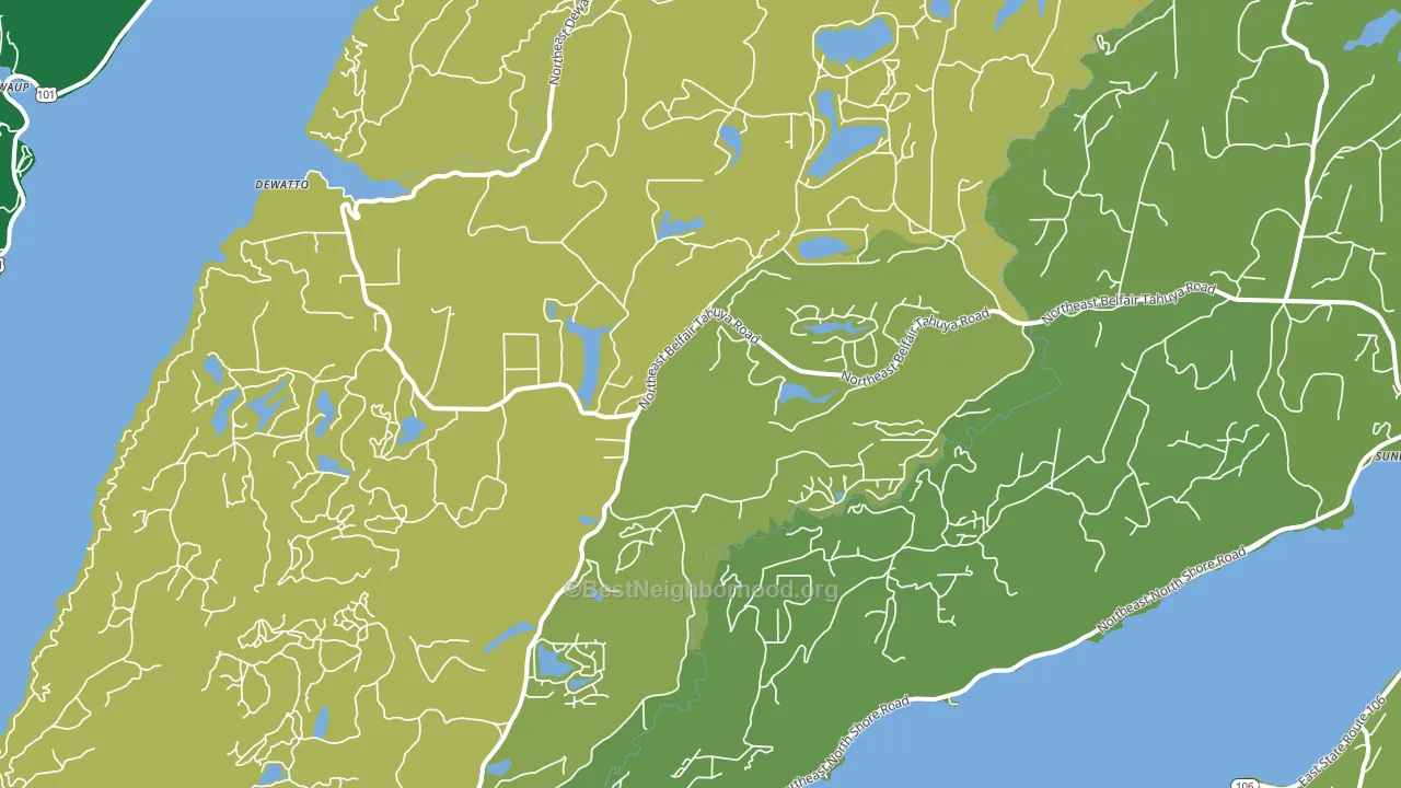 98588, WA block-group voter-turnout map