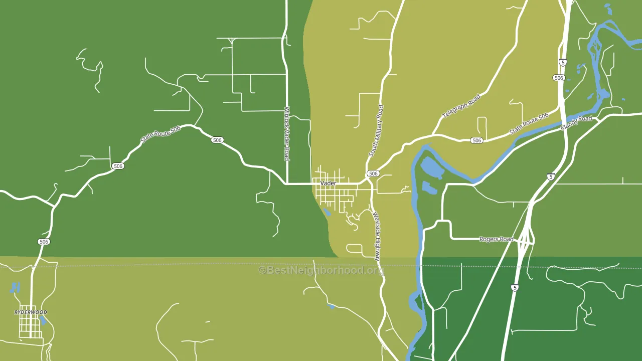 98593, WA block-group voter-turnout map