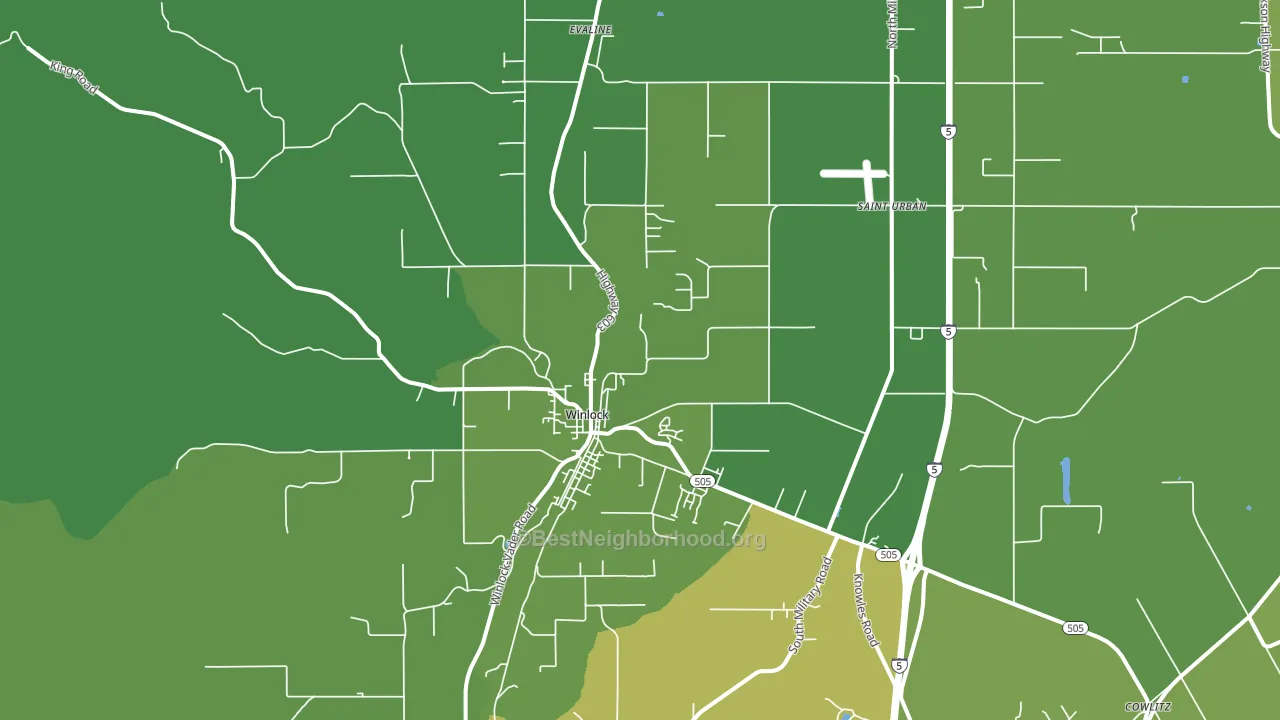 98596, WA block-group voter-turnout map