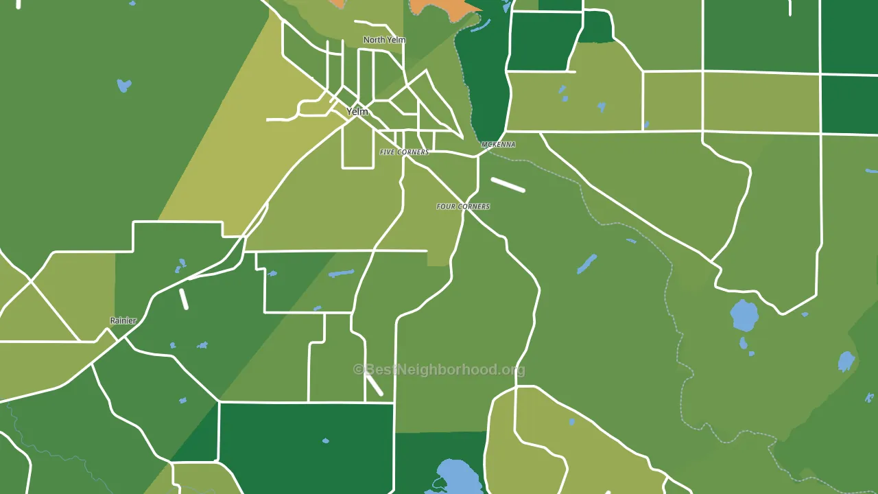 98597, WA block-group voter-turnout map