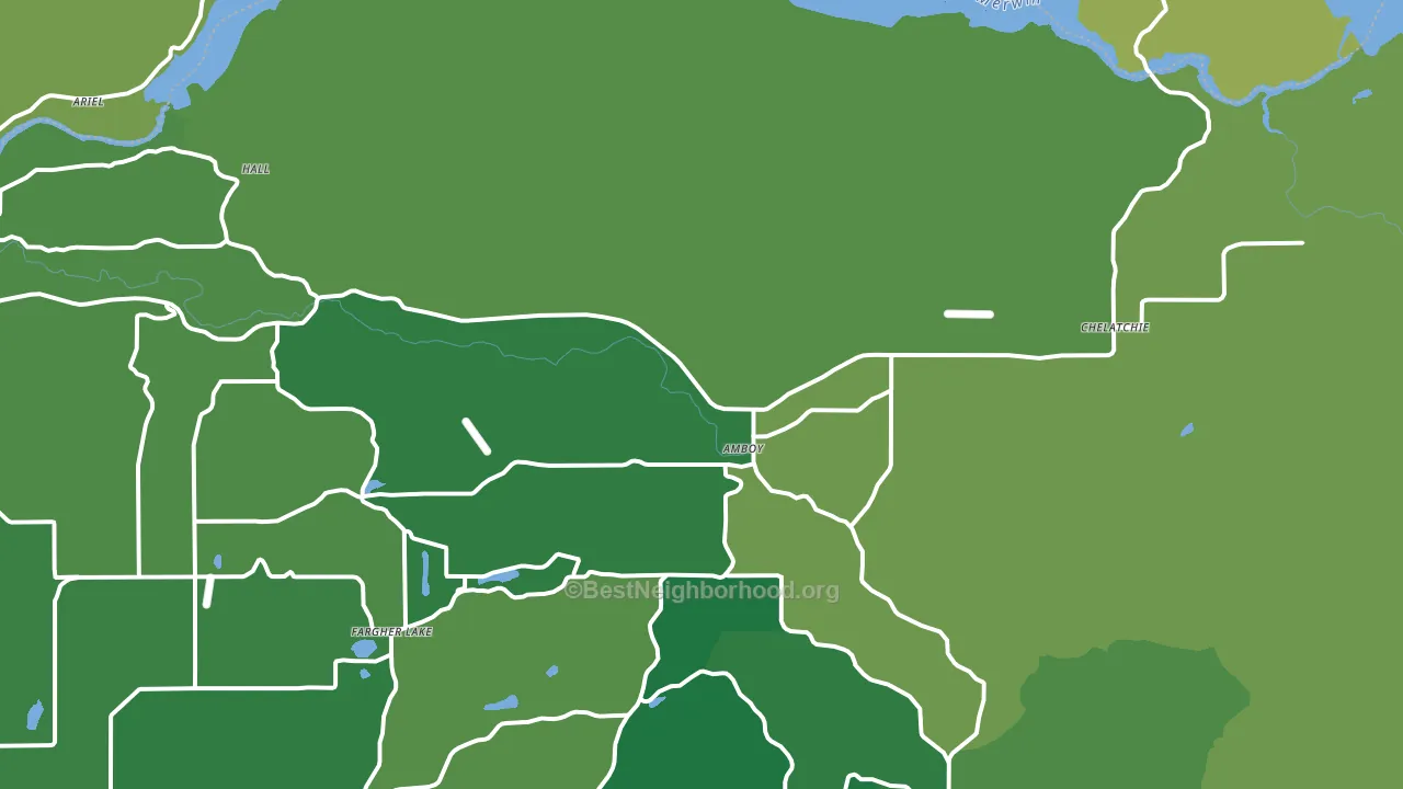 98601, WA block-group voter-turnout map