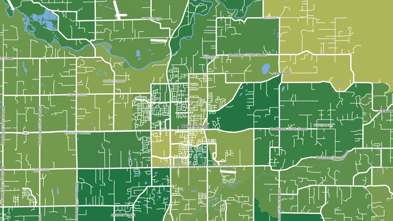 98604, WA block-group voter-turnout map