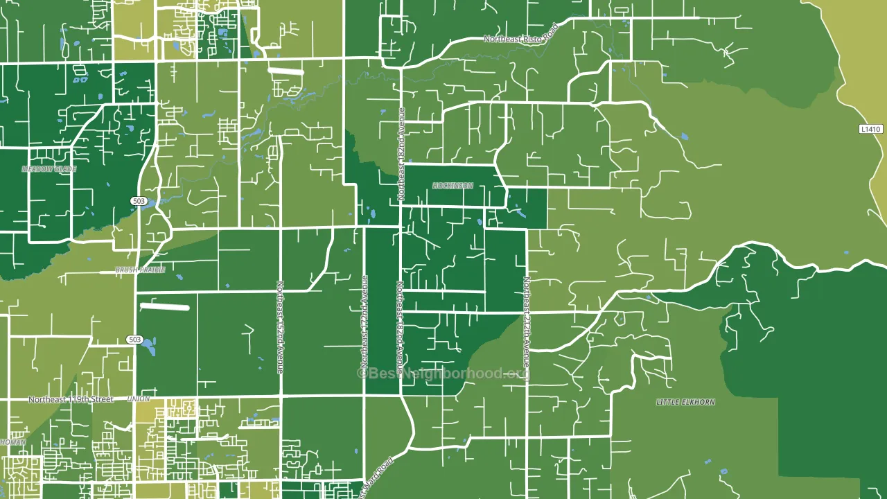 98606, WA block-group voter-turnout map