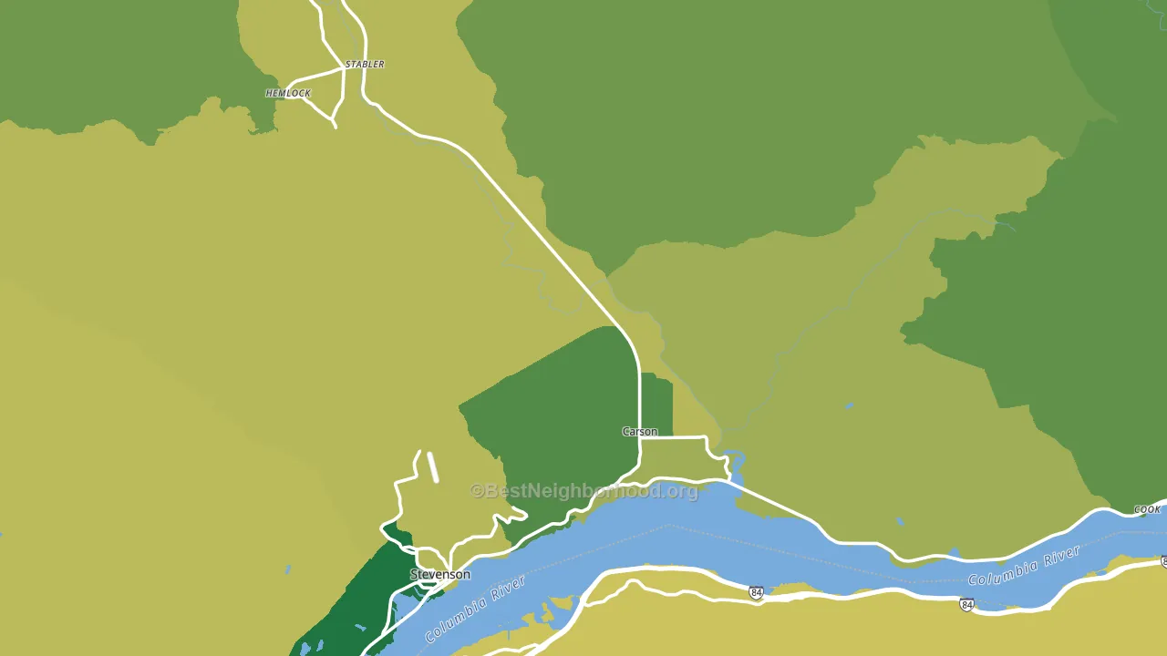 98610, WA block-group voter-turnout map