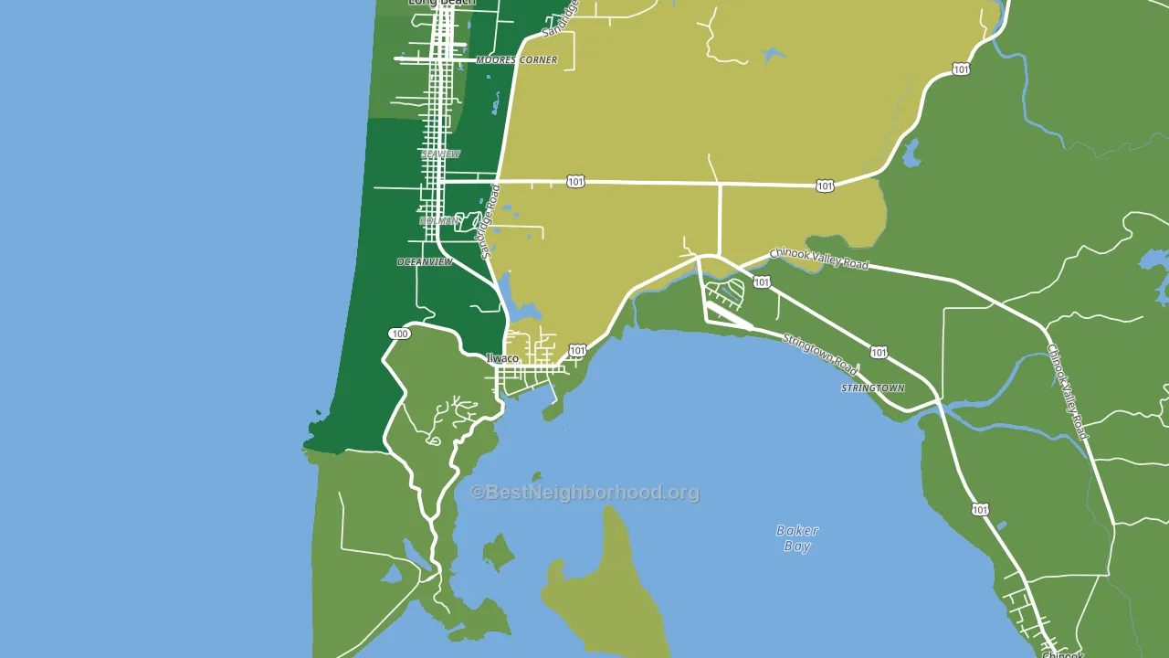 98624, WA block-group voter-turnout map