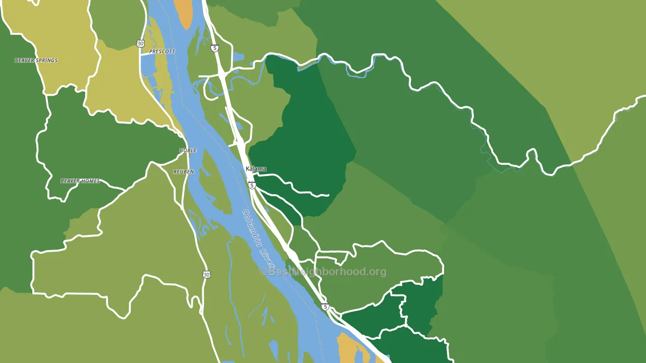 98625, WA block-group voter-turnout map