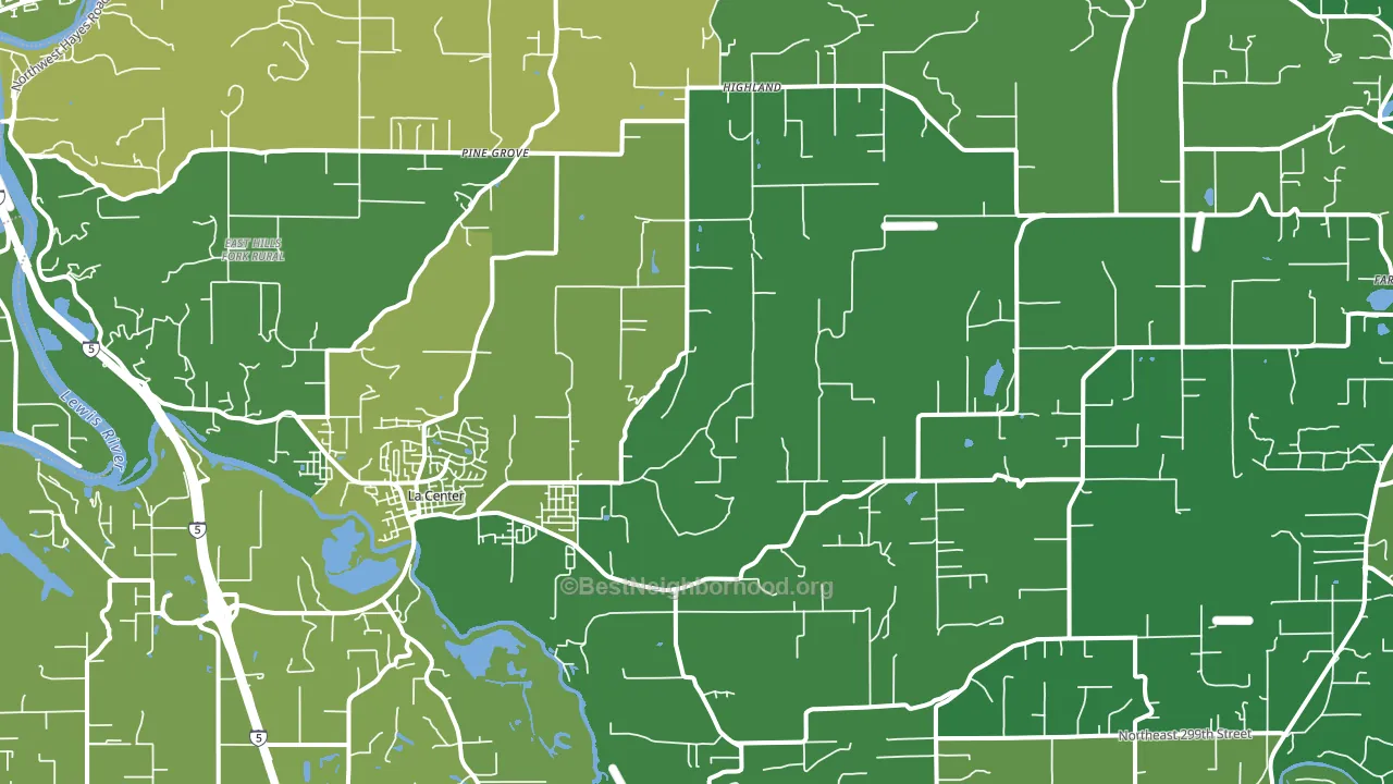 98629, WA block-group voter-turnout map