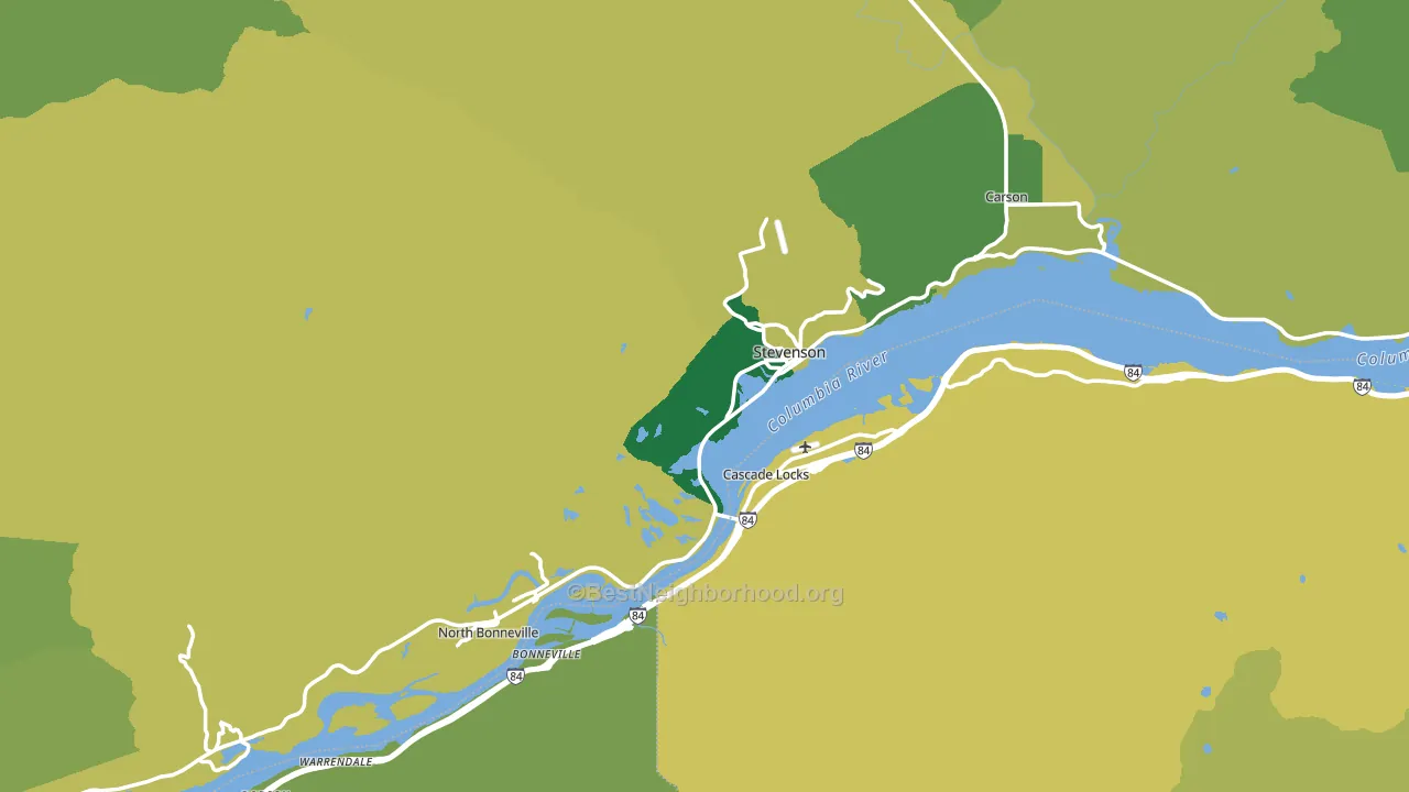 98648, WA block-group voter-turnout map