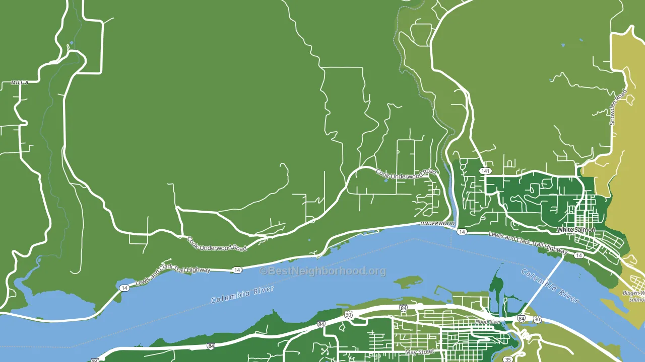 98651, WA block-group voter-turnout map