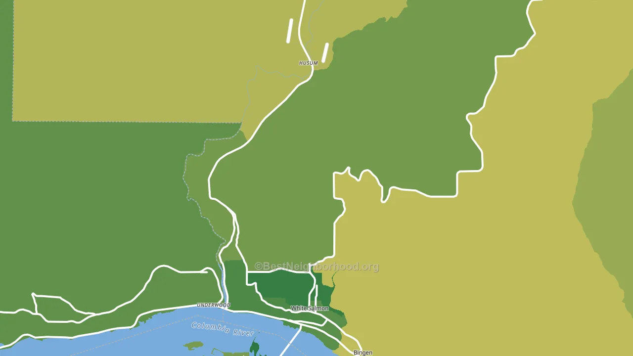 98672, WA block-group voter-turnout map