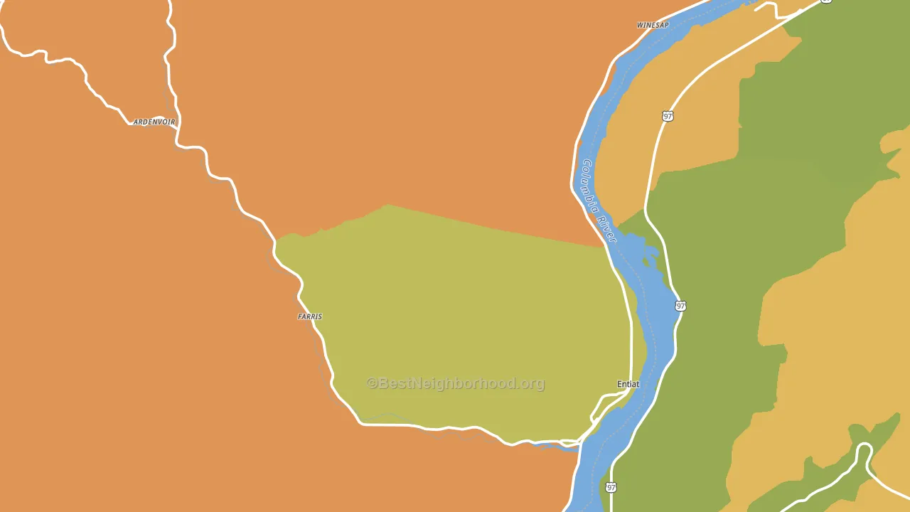 98822, WA block-group voter-turnout map