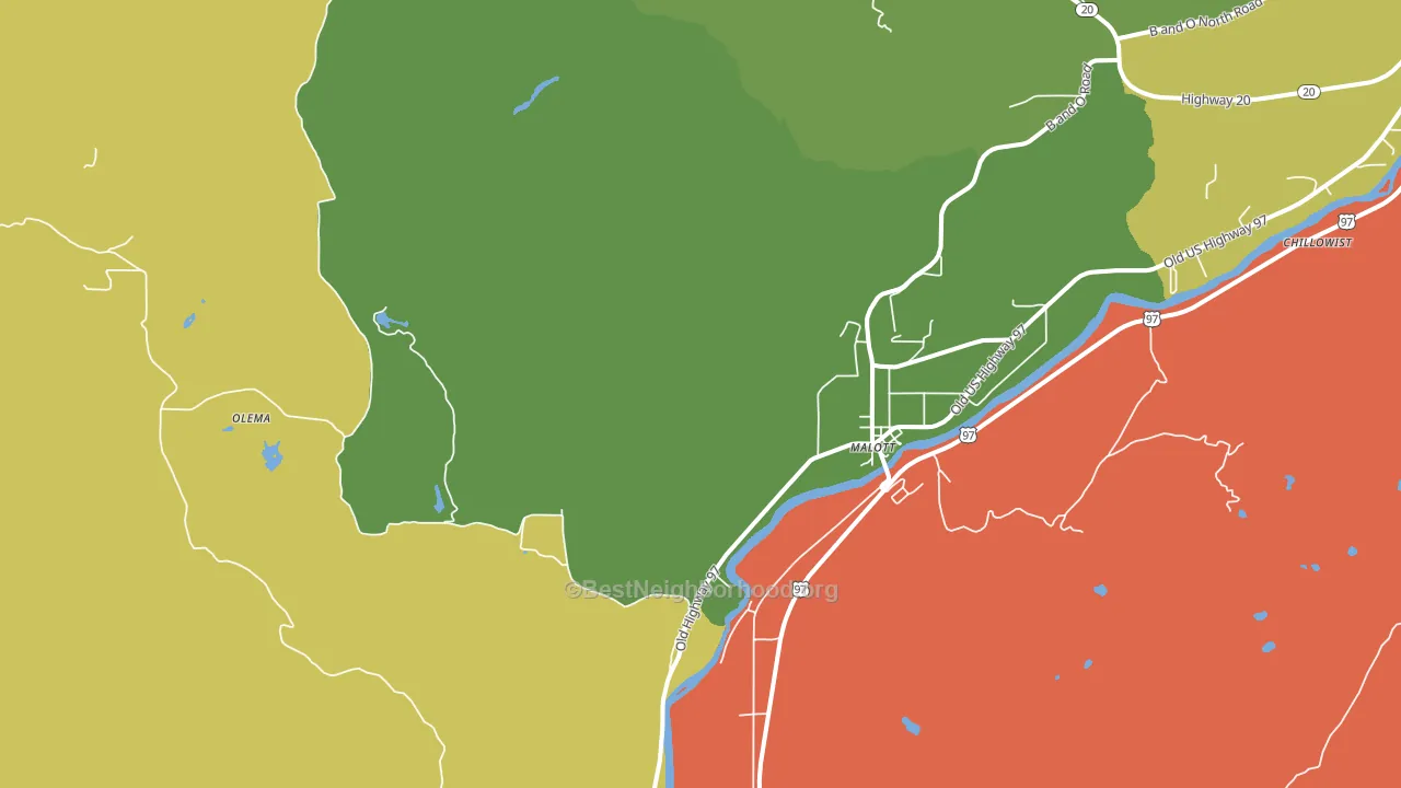 98829, WA block-group voter-turnout map