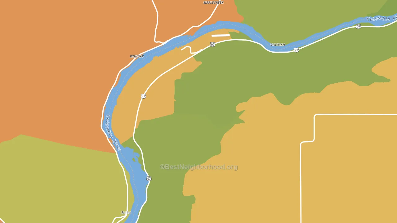 98843, WA block-group voter-turnout map