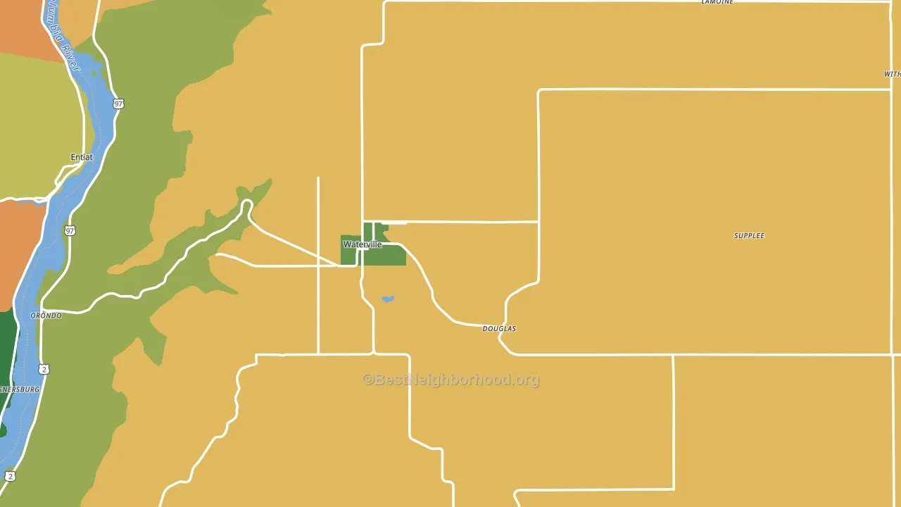 98858, WA block-group voter-turnout map