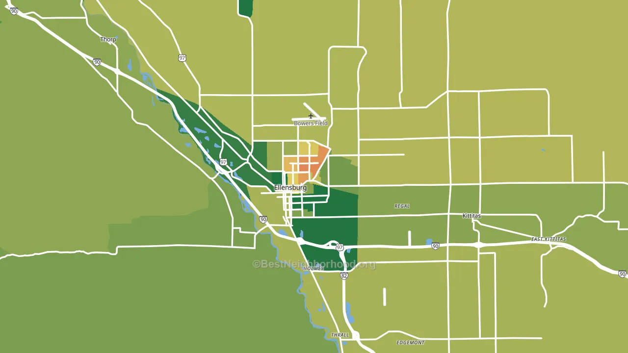 98926, WA block-group voter-turnout map