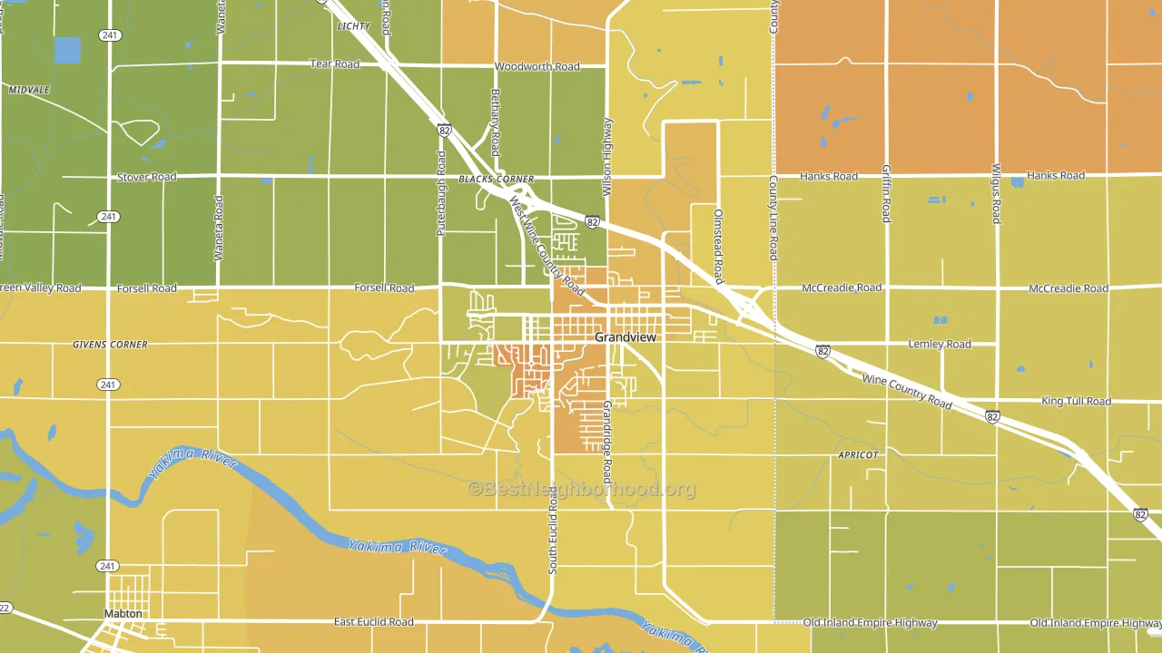 98930, WA block-group voter-turnout map