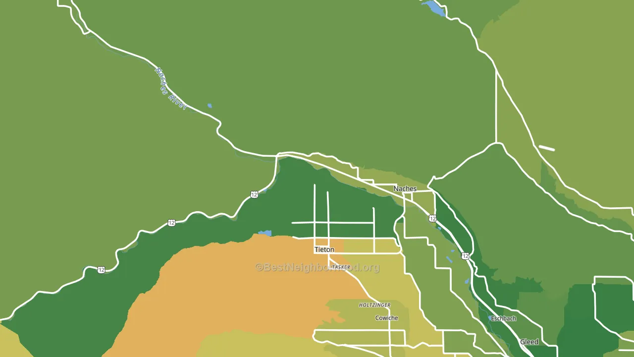 98937, WA block-group voter-turnout map