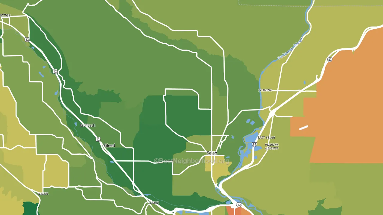 98942, WA block-group voter-turnout map