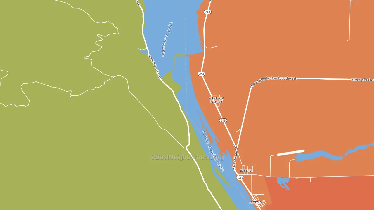 98950, WA block-group voter-turnout map