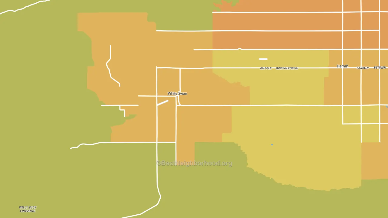 98952, WA block-group voter-turnout map