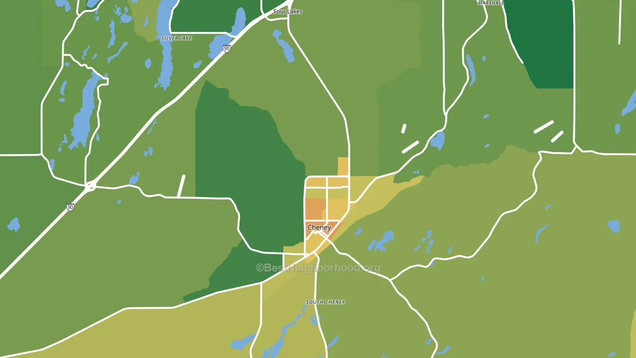 99004, WA block-group voter-turnout map