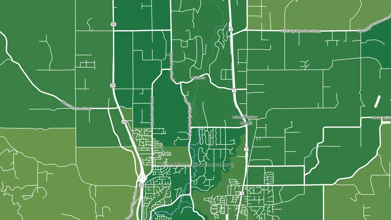 99005, WA block-group voter-turnout map