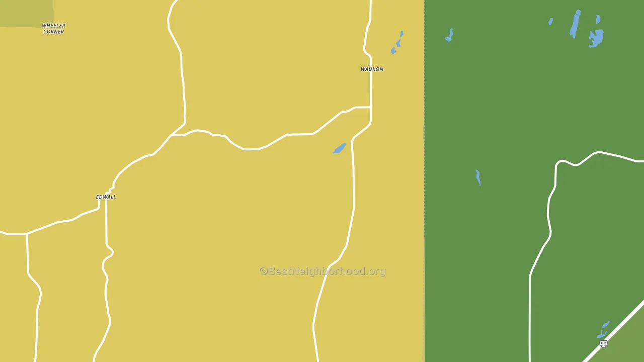99008, WA block-group voter-turnout map