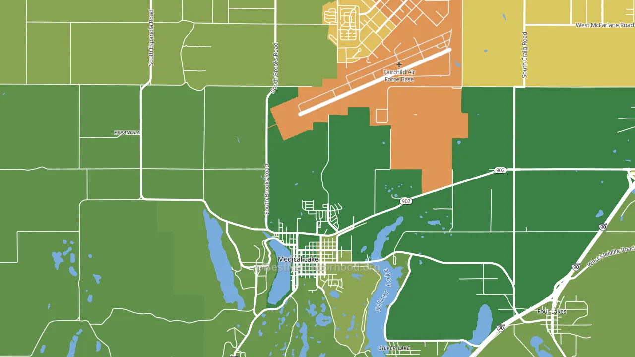 99022, WA block-group voter-turnout map