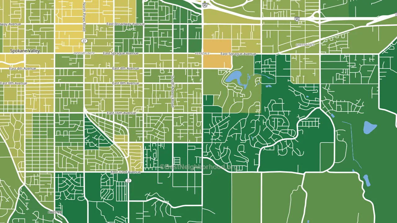 99037, WA block-group voter-turnout map