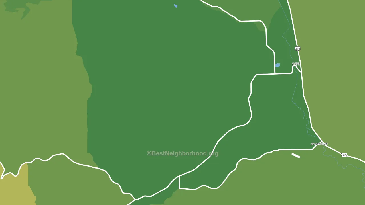 99101, WA block-group voter-turnout map