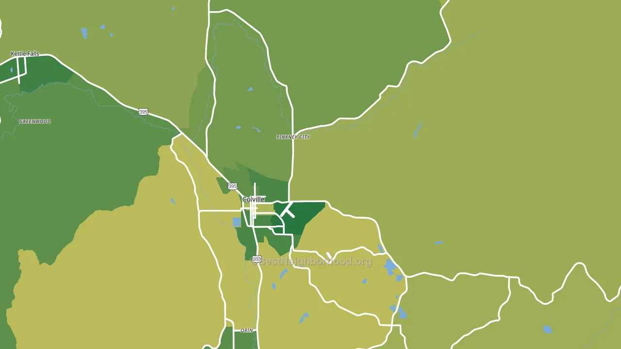 99114, WA block-group voter-turnout map