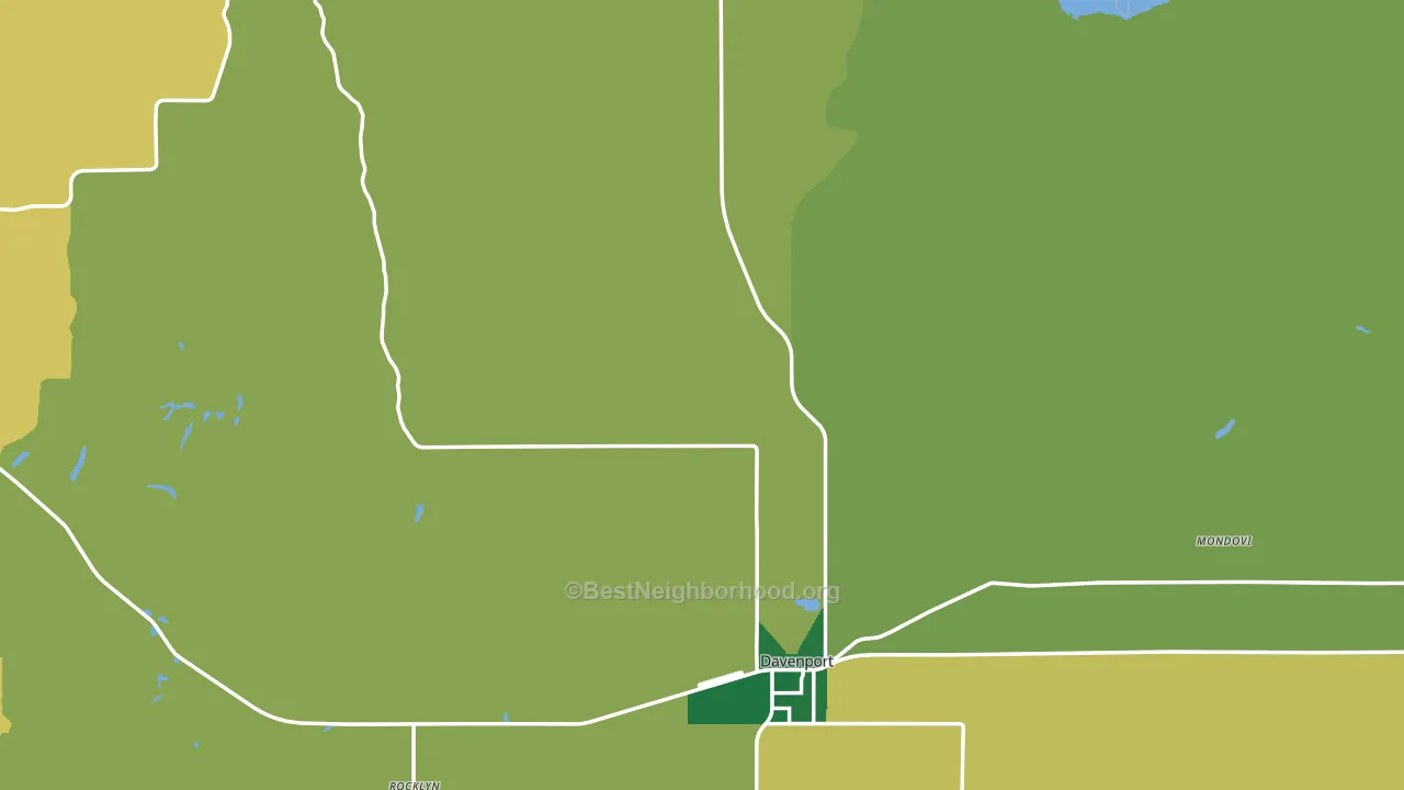 99122, WA block-group voter-turnout map