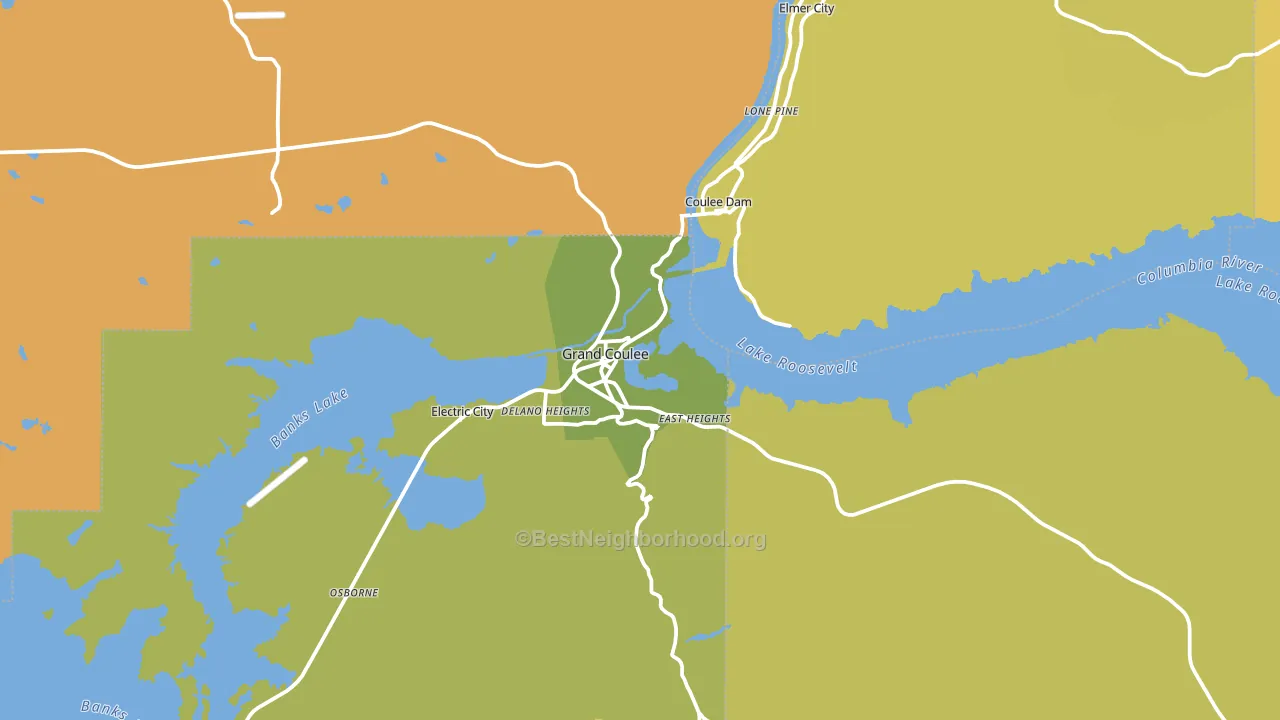99133, WA block-group voter-turnout map