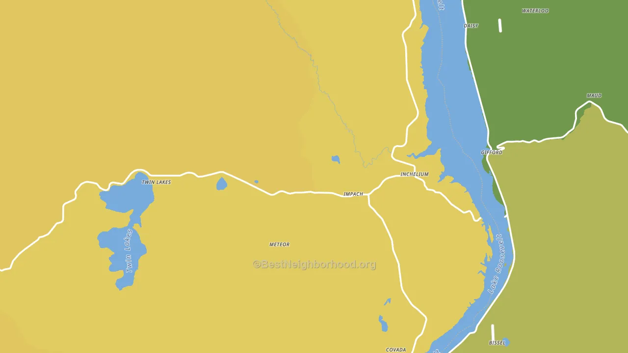 99138, WA block-group voter-turnout map