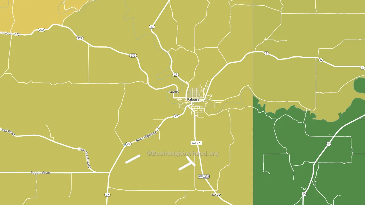 99161, WA block-group voter-turnout map