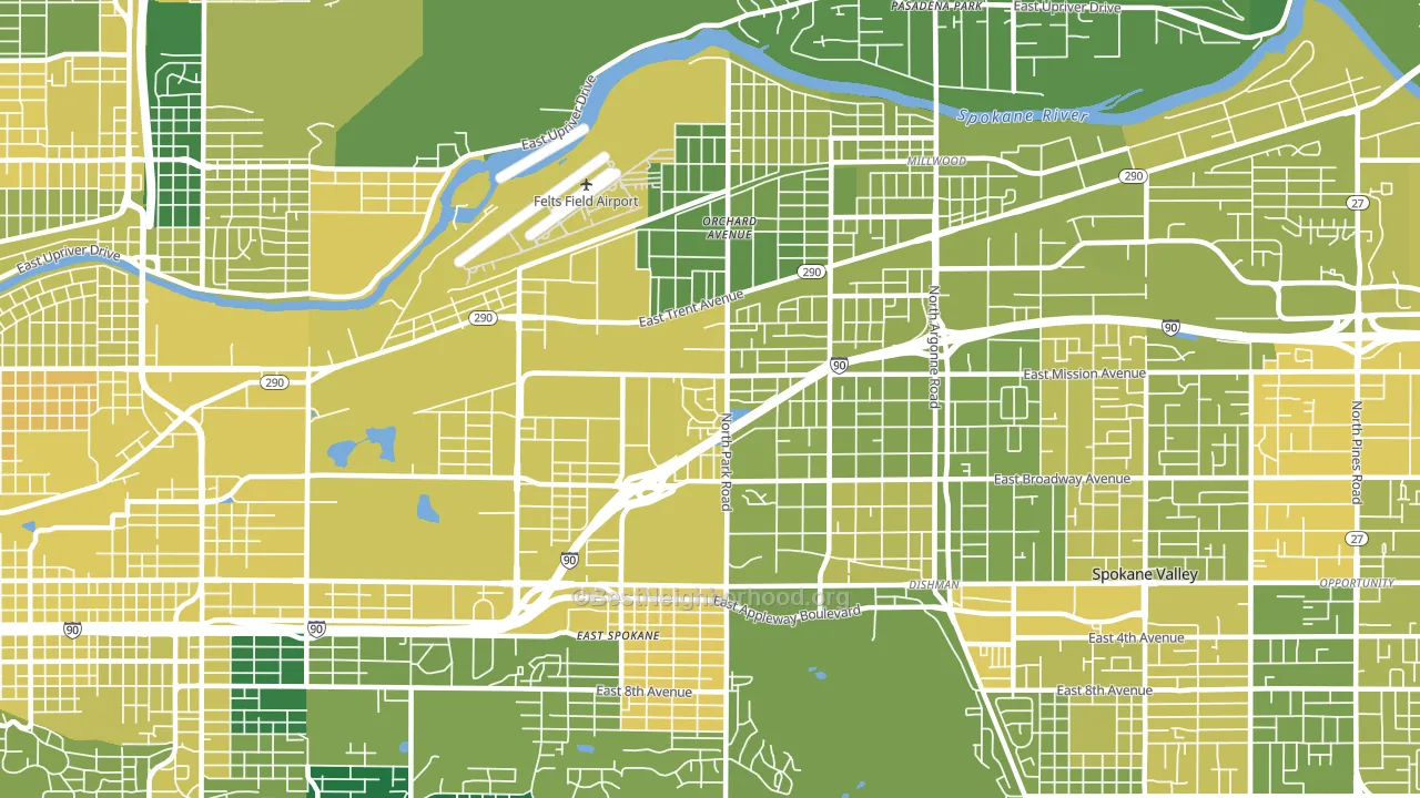 99212, WA block-group voter-turnout map