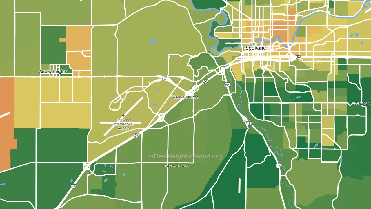 99224, WA block-group voter-turnout map