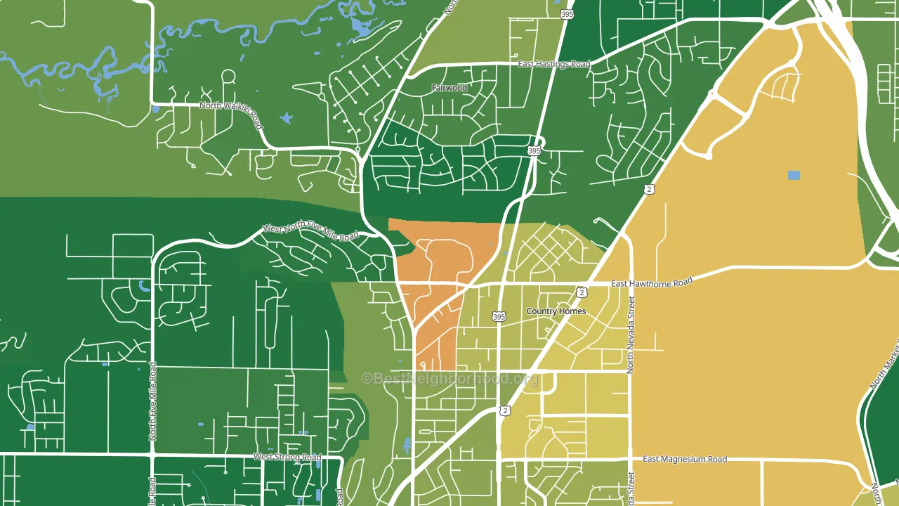 99251, WA block-group voter-turnout map