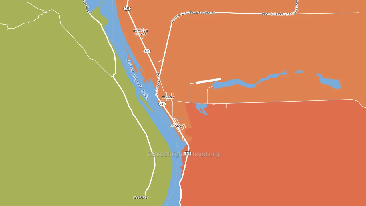99321, WA block-group voter-turnout map